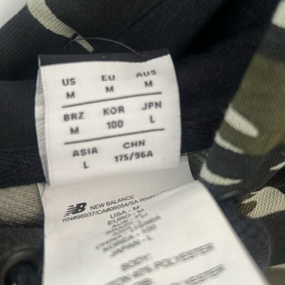 NEWBALANCE MEN’S ESSENTIAL STACKED HOODIE‎ KANGAROO POCKETS PULLOVER SIZE M - Picture 6 of 9